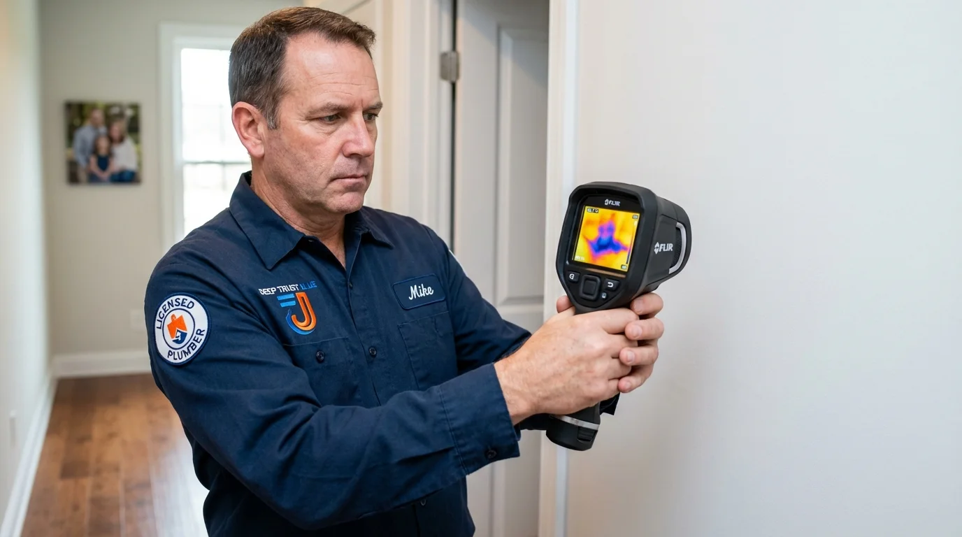 Thermal imaging leak detection by Johns Plumbing LLC in Daytona Beach